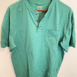 Red Head Short Sleeve Green T-Shirt, Medium